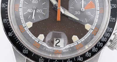 Lot 408 - Tudor Oysterdate Monte Carlo: a stainless steel cased manual wind chronograph wristwatch