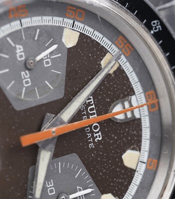 Lot 408 - Tudor Oysterdate Monte Carlo: a stainless steel cased manual wind chronograph wristwatch