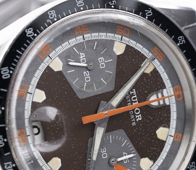 Lot 408 - Tudor Oysterdate Monte Carlo: a stainless steel cased manual wind chronograph wristwatch