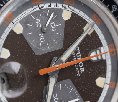 Lot 408 - Tudor Oysterdate Monte Carlo: a stainless steel cased manual wind chronograph wristwatch