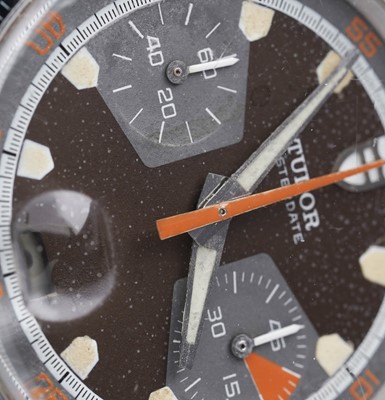 Lot 408 - Tudor Oysterdate Monte Carlo: a stainless steel cased manual wind chronograph wristwatch
