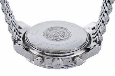Lot 509 - Enicar Jet Graph GMT: a stainless steel and chromium plated cased manual wind chronograph wristwatch