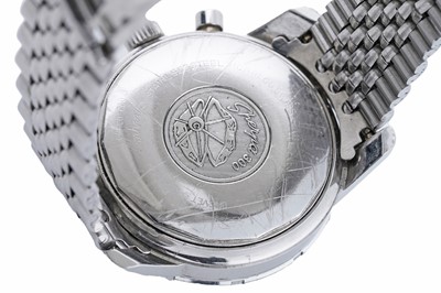 Lot 509 - Enicar Jet Graph GMT: a stainless steel and chromium plated cased manual wind chronograph wristwatch