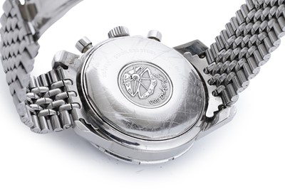 Lot 509 - Enicar Jet Graph GMT: a stainless steel and chromium plated cased manual wind chronograph wristwatch