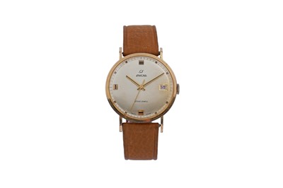 Lot 511 - Enicar Star Jewels: a gilt steel cased manual wind wristwatch