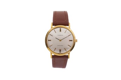 Lot 517 - Tissot Stylist: a gilt-steel cased manual wind wristwatch