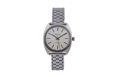 Lot 521 - Bulova Ambassador: a stainless steel cased automatic wristwatch