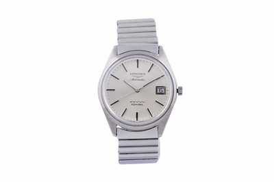 Lot 492 - Longines Admiral: a stainless steel cased automatic wristwatch