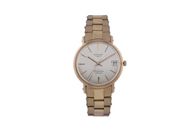 Lot 493 - Longines Flagship: a 9ct yellow gold cased automatic wristwatch