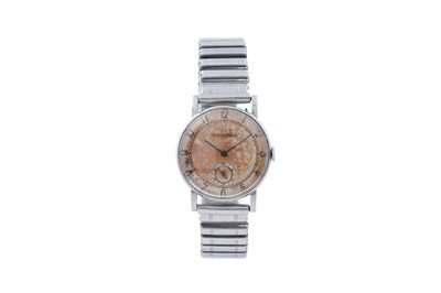 Lot 490 - Jaeger-LeCoultre: a stainless steel cased manual wind wristwatch