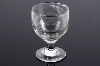 Lot 883 - A first half 19th Century ale glass