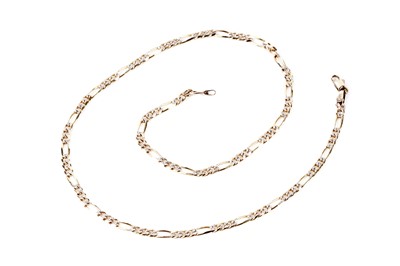 Lot 175 - A 9ct gold fancy link chain necklace