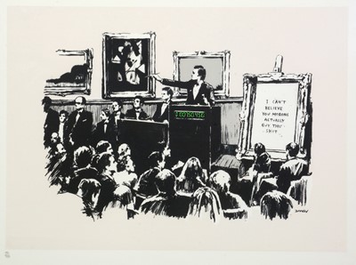 Lot 775 - Banksy - Morons | screenprint