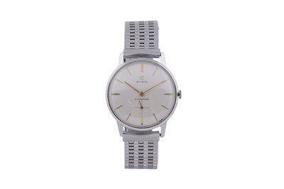 Lot 545 - Cyma Cymaflex: a stainless steel cased manual wind wristwatch