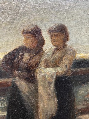 Lot 996 - Robert Jobling - The Embrace, above Tynemouth Longsands | oil