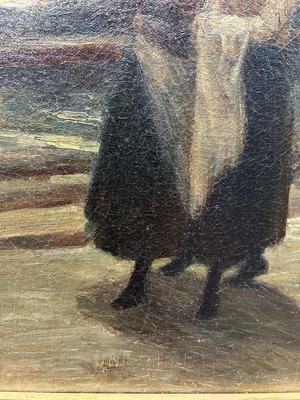 Lot 996 - Robert Jobling - The Embrace, above Tynemouth Longsands | oil