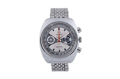 Lot 562 - Tissot: a stainless steel cased manual wind chronograph wristwatch