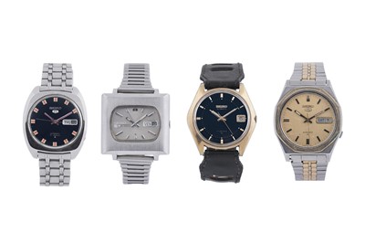 Lot 503 - Four Seiko automatic wristwatches