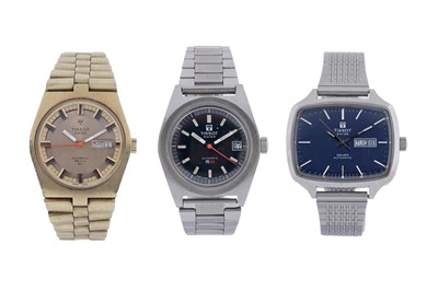 Lot 563 - Three Tissot automatic wristwatches