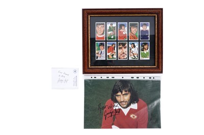 Lot 448 - George Best signed memorabilia