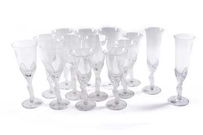 Lot 414 - A collection of Igor Carl Faberge "Kissing Doves" glasses