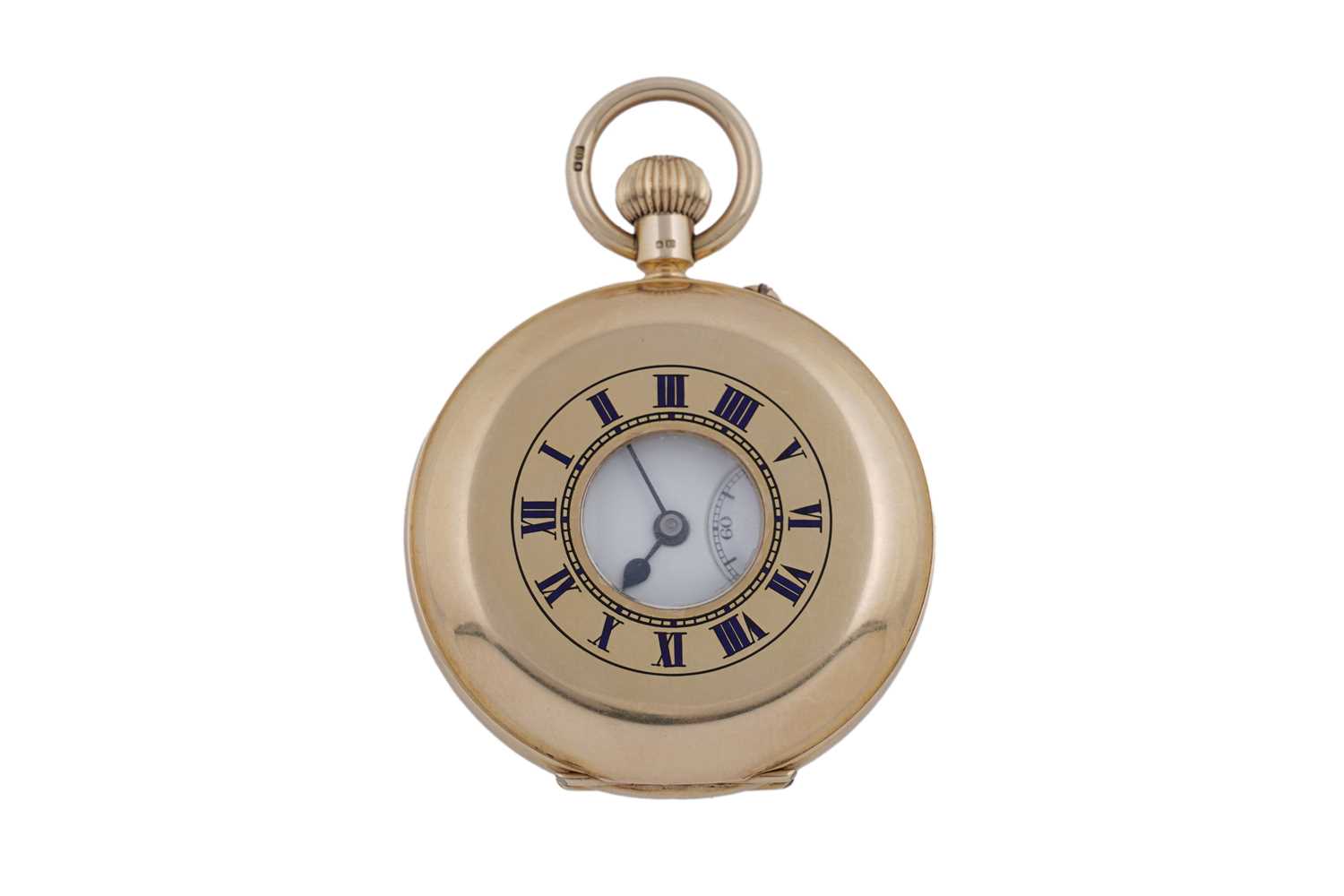 Lot 601 - Goldsmiths and Silversmiths Co Ltd: an 18ct yellow gold cased keyless hunter pocket watch