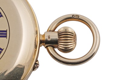 Lot 601 - Goldsmiths and Silversmiths Co Ltd: an 18ct yellow gold cased keyless hunter pocket watch