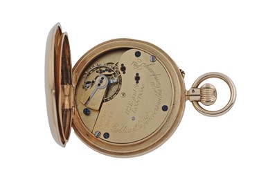 Lot 601 - Goldsmiths and Silversmiths Co Ltd: an 18ct yellow gold cased keyless hunter pocket watch