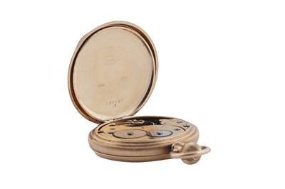 Lot 605 - An 18ct yellow gold cased full-hunter keyless pocket watch