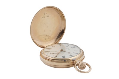 Lot 606 - Waltham, USA: an 18ct yellow gold cased full-hunter keyless pocket watch