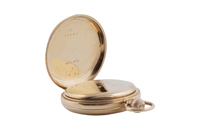 Lot 606 - Waltham, USA: an 18ct yellow gold cased full-hunter keyless pocket watch