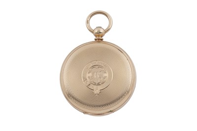 Lot 609 - Waltham, retailed by Fattorini & Sons, Bradford: an 18ct yellow gold cased fob watch