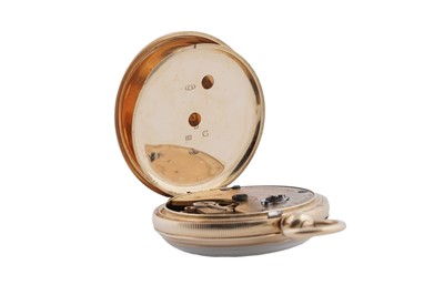 Lot 609 - Waltham, retailed by Fattorini & Sons, Bradford: an 18ct yellow gold cased fob watch