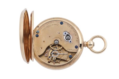 Lot 609 - Waltham, retailed by Fattorini & Sons, Bradford: an 18ct yellow gold cased fob watch