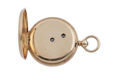 Lot 609 - Waltham, retailed by Fattorini & Sons, Bradford: an 18ct yellow gold cased fob watch