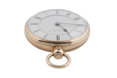 Lot 609 - Waltham, retailed by Fattorini & Sons, Bradford: an 18ct yellow gold cased fob watch