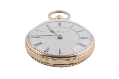 Lot 609 - Waltham, retailed by Fattorini & Sons, Bradford: an 18ct yellow gold cased fob watch