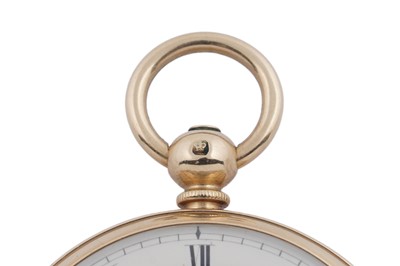 Lot 609 - Waltham, retailed by Fattorini & Sons, Bradford: an 18ct yellow gold cased fob watch