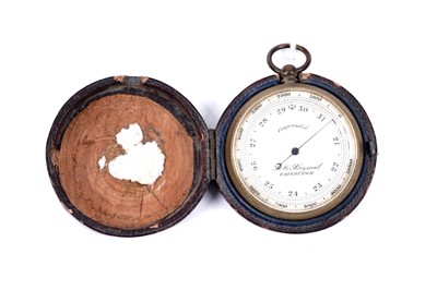 Lot 142 - J. M. Bryson, Edinburgh: a Victorian gilt metal pocket barometer