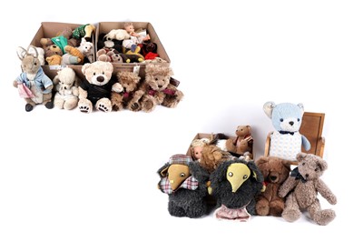 Lot 2 - A collection of stuffed animals makers including: Merrythought, Farnell and others