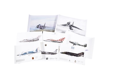 Lot 253A - Four colour prints by Squadron Prints Ltd, Glasgow; and four others