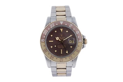 Lot 430 - Rolex GMT-Master: a steel and yellow cased automatic wristwatch