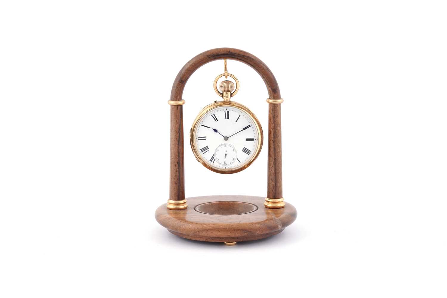 Lot 610 - F. Lateulere: an 18ct yellow gold cased open faced pocket watch