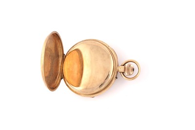 Lot 610 - F. Lateulere: an 18ct yellow gold cased open faced pocket watch