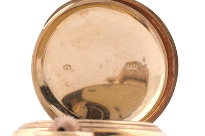 Lot 610 - F. Lateulere: an 18ct yellow gold cased open faced pocket watch