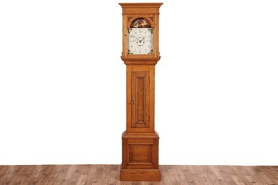 Lot 601 - William Brown, North Shields (1847-1862): a large and impressive carved oak 8-day longcase clock