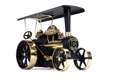 Lot 67 - A Wilesco D406 Brass Steam Traction Engine