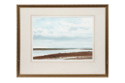 Lot 975 - John Peace - From the Causeway, Holy Island | watercolour