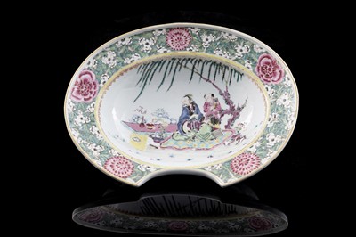 Lot 807 - A Chinese famille rose barber's bowl