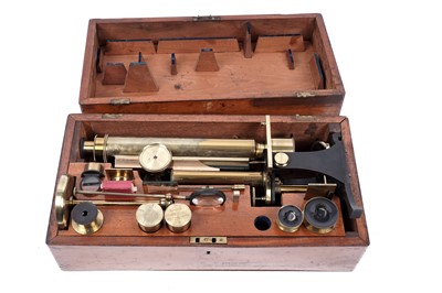 Lot 137 - Smith Beck & Beck, London: a brass microscope